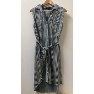 Velvet Heart Striped Shirt Dress